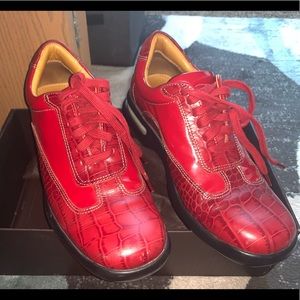 Cole Haan- Air Conner Red Croc Print Men’s size 7